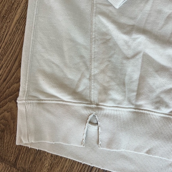 Aerie Oversized Cream LOVE Sweathirt XS EUC - Picture 3 of 4